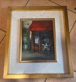 Quadro "Le Parisien" firmato C. Mont