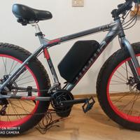 Bici elettrica neve sabbia fat bike 26 moma 1000W
