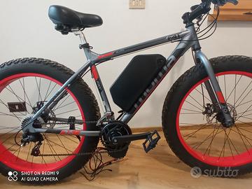 Bici elettrica neve sabbia fat bike 26 moma 1000W