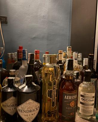 Svendita liquori e distillati per chiusura bar