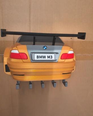 Portachiavi da Muro BMW M3 - 5 Ganci - Stampa 3D