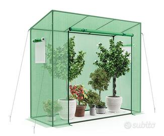 Serra da Giardino 200x77x169 cm con Porta e Finest