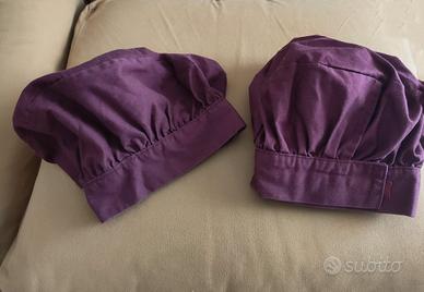2 Cappelli da cuoco/a in cotone