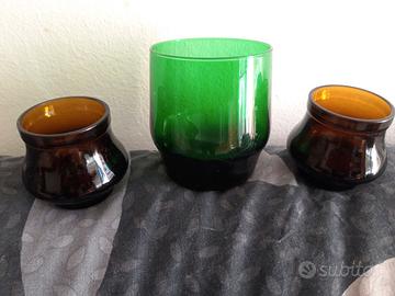 Bicchieri colorati anni 60