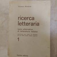 Vecchio libro "Ricerc Letteraria" -Monforte 1978 