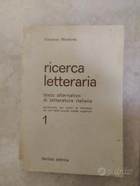 Vecchio libro "Ricerc Letteraria" -Monforte 1978 