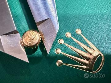 Corona di carica Rolex Oro 18k Originale