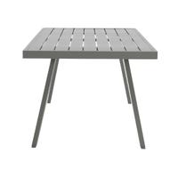 Tavolo Nuovo da esterno giardino alluminio grigio