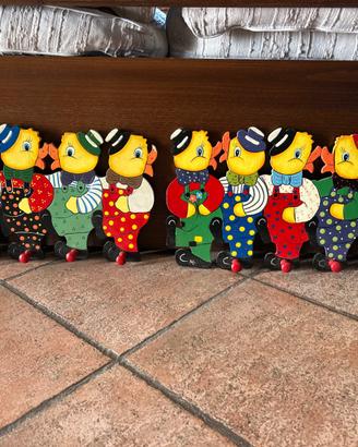 Appendiabiti in legno per bambini
