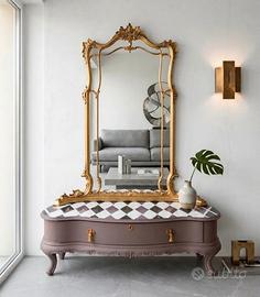 ⚜️ Capolavoro d’Arredo: Consolle con Specchiera 