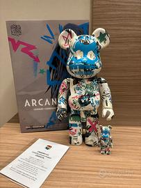Medicom Bearbrick Jinx Arcane 100% & 400% Set