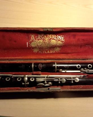 Flauto traverso Rampone fine '800 ebano