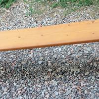 panchina in legno di abete  cm 195 x 25 x 43 h