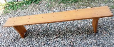 panchina in legno di abete  cm 195 x 25 x 43 h