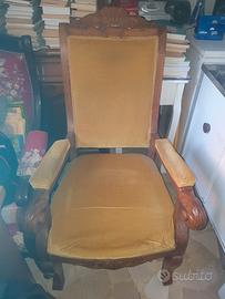 Poltrona antiquariato dell'800