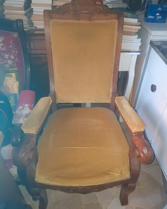 Poltrona antiquariato dell'800