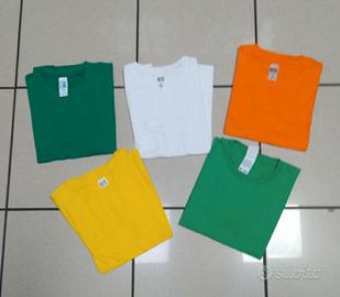  5 T-SHIRT BAMBINO 5/6 ANNI 110cm COTONE NUOV