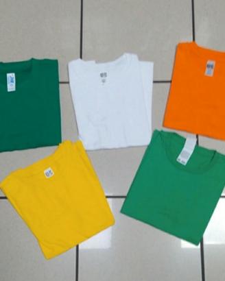  5 T-SHIRT BAMBINO 5/6 ANNI 110cm COTONE NUOV