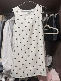 Vestito a pois bianco