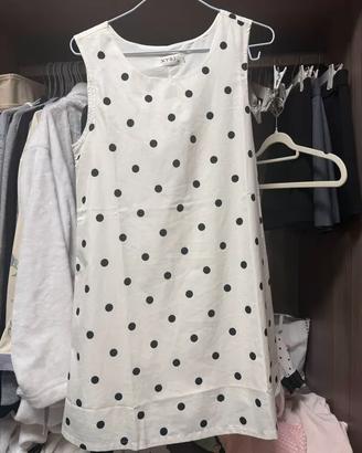 Vestito a pois bianco