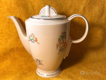 caffettiera in porcellana art Decò