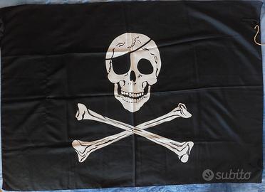 Bandiera Pirati JollyRoger  Ossa Incrociate 94x135
