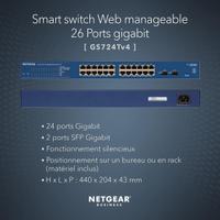 Switch Netgear Prosafe 24 porte Gigabit Fibra