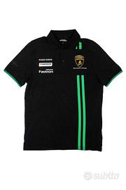 Polo nera Lamborghini Squadra Corse originale