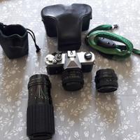 macchina fotografica fujica piu obbiettivi 