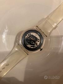 Orologio swatch new gent vintage trasparente.