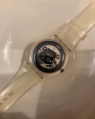 Orologio swatch new gent vintage trasparente.