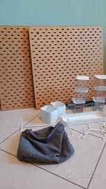 Porta oggetti Ikea + attrezzi da appendere