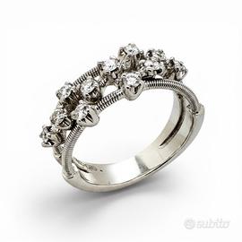 Anelo in oro bianco 750 e diamanti Marco Bicego