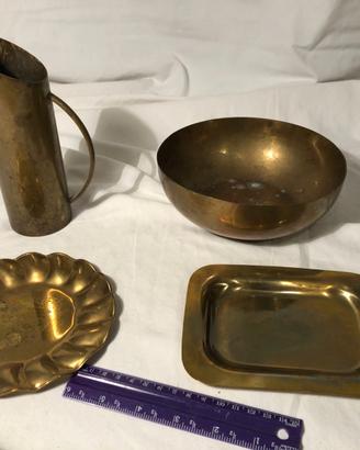 Articoli Decorativi Ottone Vintage Piatti Ciotola