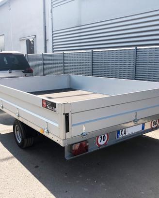 Rimorchio monoasse 3x2 mt. o 4x2 mt. o 5x2 mt