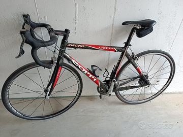bici da corsa "coppi" in carbonio