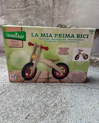 Bicicletta senza pedali legno prima infanzia