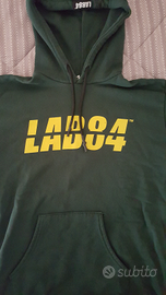 Felpa con cappuccio colore verdone