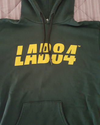 Felpa con cappuccio colore verdone