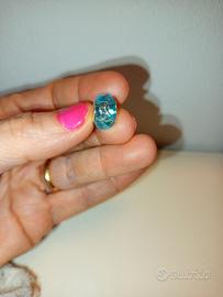 CHARM COMPATIBILE AZZURRO LUCENTE SFACCETTATO 