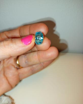 CHARM COMPATIBILE AZZURRO LUCENTE SFACCETTATO 