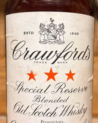 Crawford’s old scotch whisky