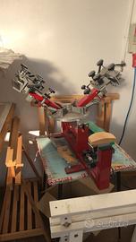 Giostra serigrafia per stampa cappellini