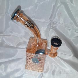 Bong artistico in vetro "Thug life" 