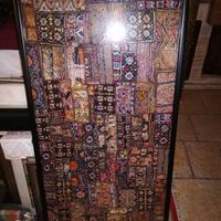 Quadro, arazzo etnico, opera proveniente dall'Indi