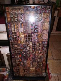 Quadro, arazzo etnico, opera proveniente dall'Indi