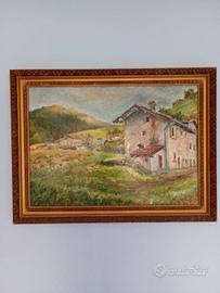 dipinto montagna San Colombano