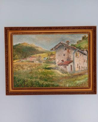 dipinto montagna San Colombano