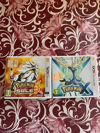 Pokemon Sole e Pokemon X per la nintendo 3DS