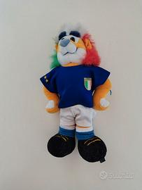 Peluche Trudi mascotte leone Nazionale calcio.